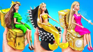 BARBIE DOLL MAKEOVER 💝Rich Vs Poor Vs Giga Rich Transformation💗DIY Crafts & Hacks By YayTime! STAR