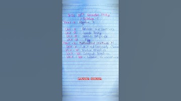 Bsc 3rd semester Maths syllabus | Bsc 2nd year 3rd semester syllabus | #bsc3rdsemester #bscmaths