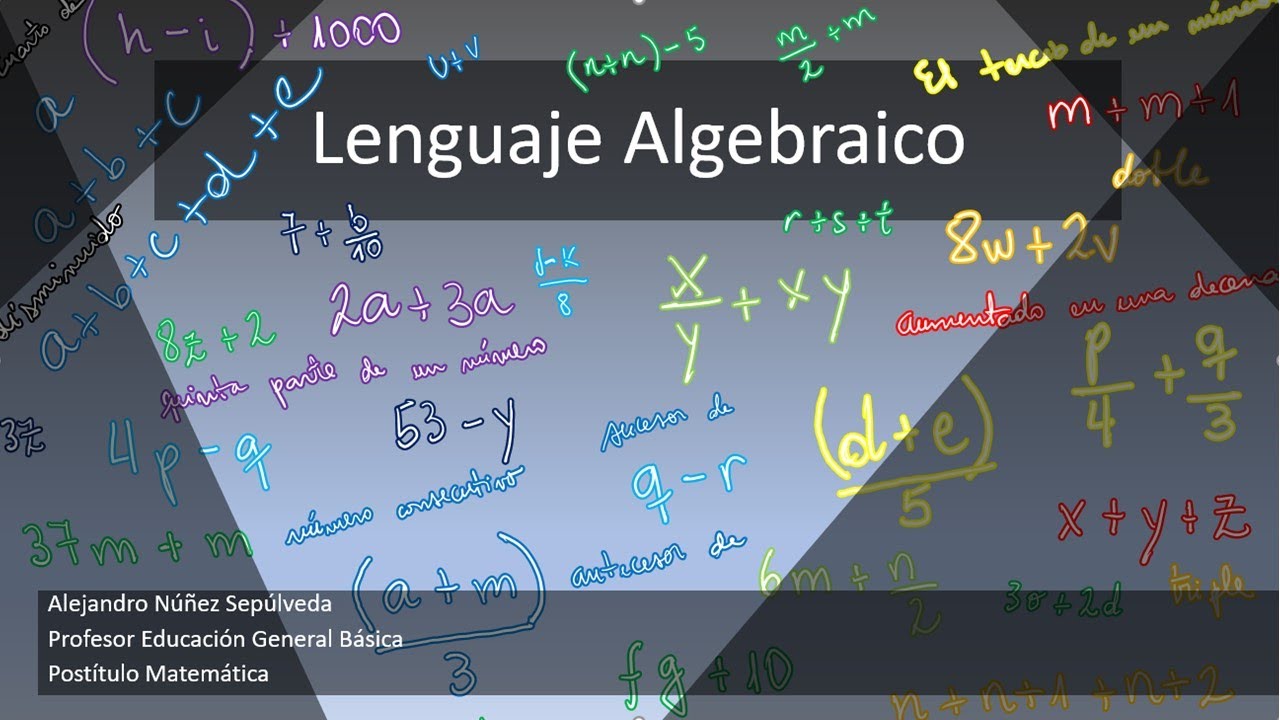 Lenguaje Algebraico y Lenguaje Natural - YouTube