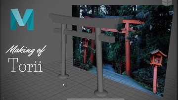 How to make a Torii Gate in Maya and Substance Painter (1/2)