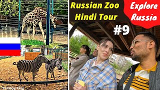 Zebra & Giraffe in Russian Zoo | Tour in Hindi | Rostov-on-Don ...