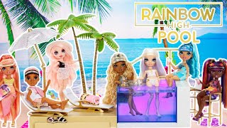 Rainbow High COLOR CHANGE POOL & BEACH CLUB Playset