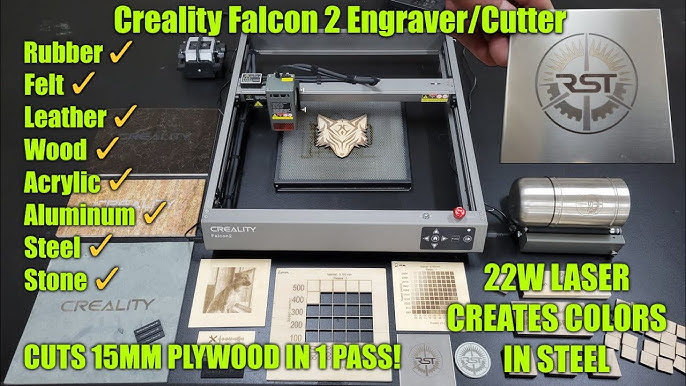 Colour engraving with the Creality Falcon2 22w Laser Engraver and