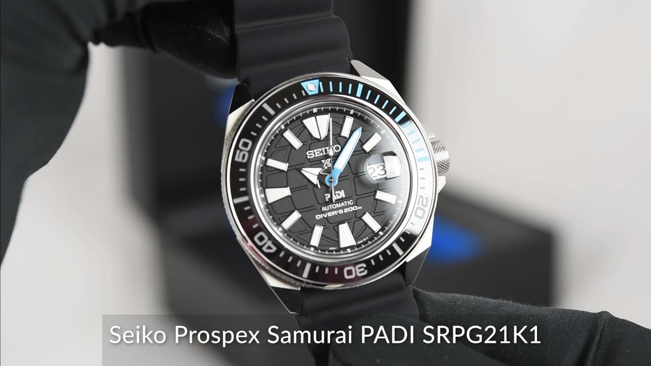 Seiko Prospex Samurai PADI SRPG21K1 - YouTube