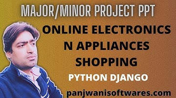 PPT - Online Electronics N Appliances Shopping || Django Project PPT