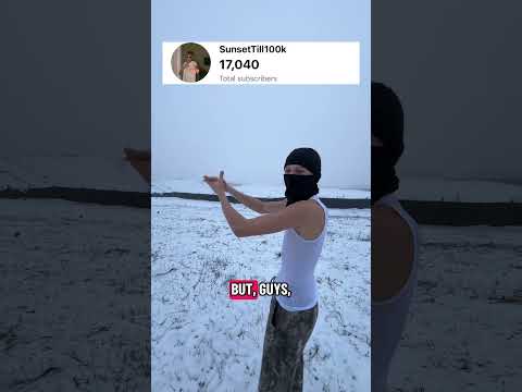 YOU BETTER SUBSCRIBE Sunsettill100k 