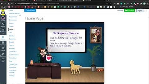 How to add Buttons to your Canvas Homepage