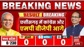 MP Election Result 2023: Chhattisgarh में Congress और MP में BJP आगे | Election Counting Live Update