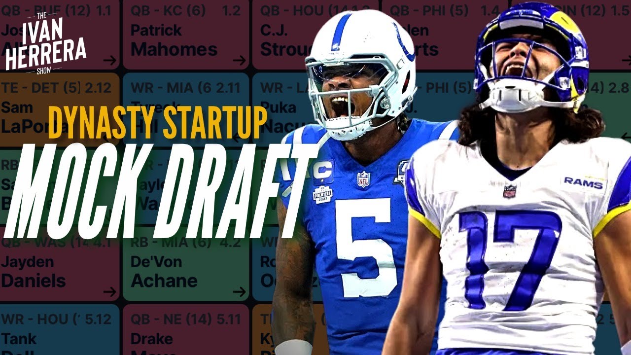 Dynasty Startup Mock Draft (SuperFlex TE Premium) YouTube