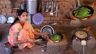 Village Style Traditional Cooking | Lunch Food Of Indian Village | Gujarat Village Daily Lunch Food