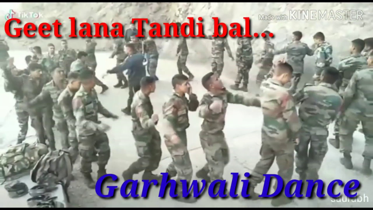 Indian army Garhwali dance  Geet lana tandi bal  Jai hind 