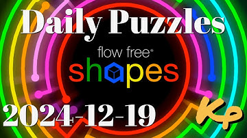 Flow Free Shapes - Daily Puzzles - 2024-12-19 - December 19th 2024