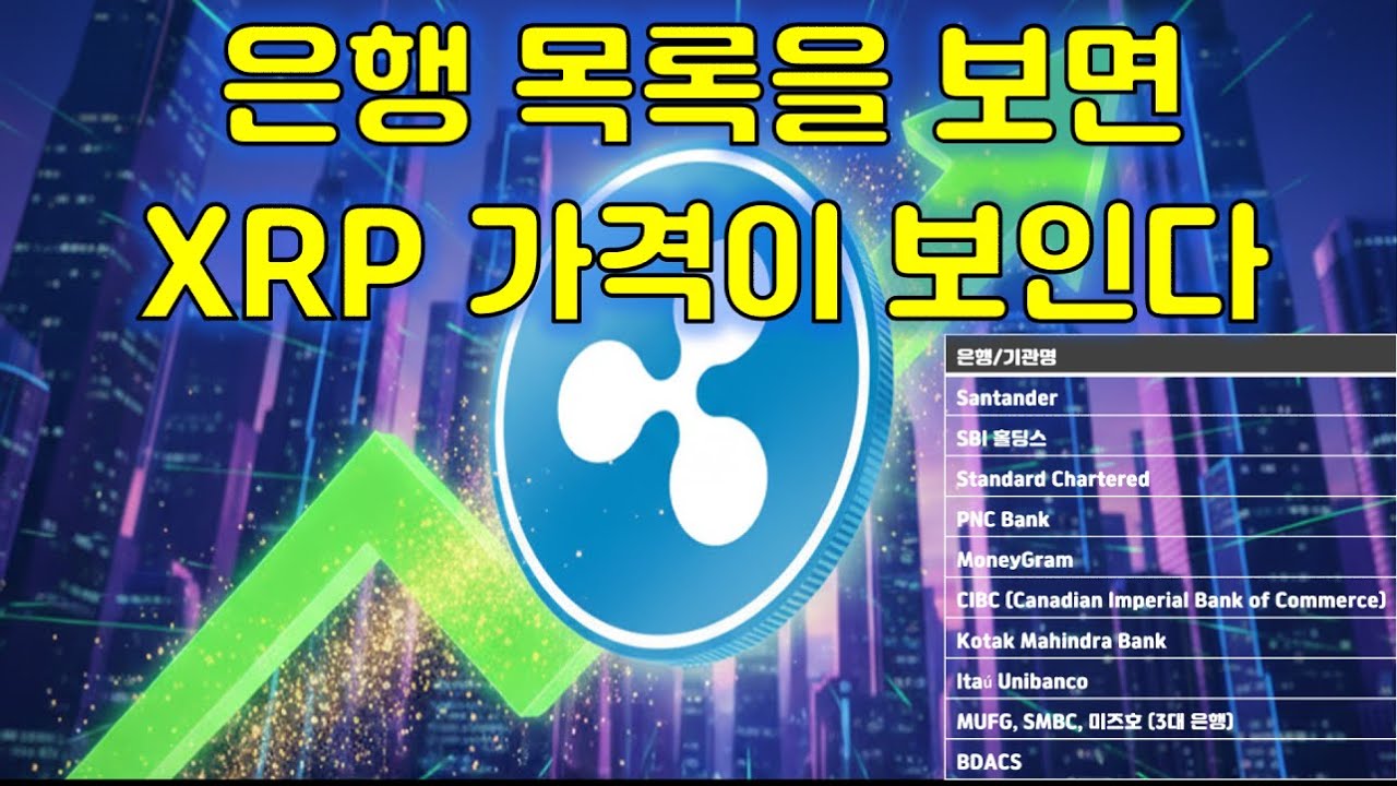 XRP를 채택한 은행 목록과 은행들을 씹어먹고 있는 증거~! 그리고 서서히 움직이는 중국? #XRP #리플 #RLUSD