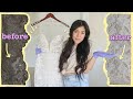 HOW TO CLEAN A WEDDING DRESS - save your money $$$ and wash it at home!!