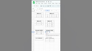 Master Matrix Functions in Google Sheets! 🚀