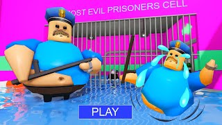 Escaping from a WATER BARRY'S PRISON RUN! #Roblox #obby