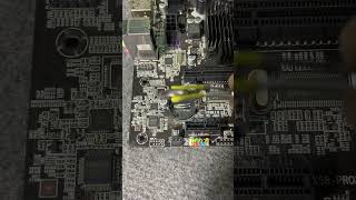 How to Replace CMOS Battery on X58 Motherboard #shorts
