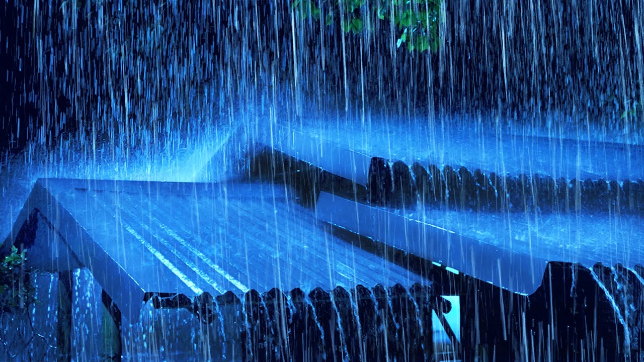 Идеальный Глубокий Сон В Дождливую Ночь ⚡ Звуки Сильного Дождя Для Сна И Бессонницы