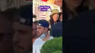 Her reaction when she realizes that Justin Bieber is standing right in front of her #justinbieber