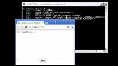 My first chat application using node.js and socket.io