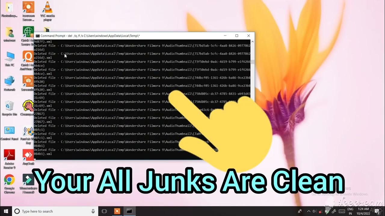 how-to-delete-junk-file-using-command-prompt-shortstech-youtube