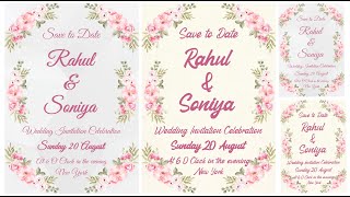 How to Make Wedding Invitation Card Design in CorelDraw | CorelDraw me Wedding Card Design Tutorial