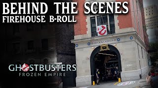 Behind the Scenes Filming at the Iconic Firehouse: Ghostbusters Frozen Empire