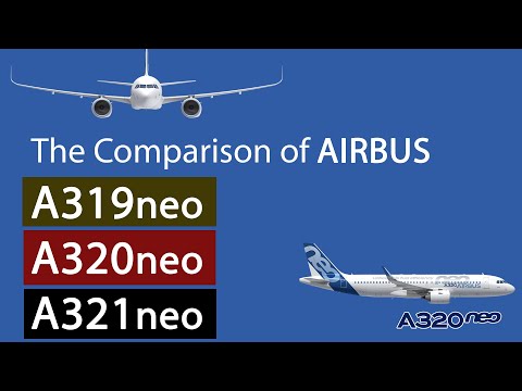 The Comparison of A319 vs A320 vs A321 neo Airbus Aircraft