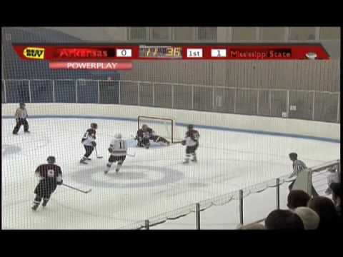 Mississippi State Hockey - Glove save on Arkansas ...