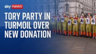 Conservative party in turmoil over new donations screenshot 2