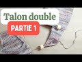 Tricot de bas mini circulaire  le talon double partie 1