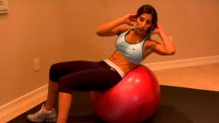 Oblique Crunches on a Stability Ball