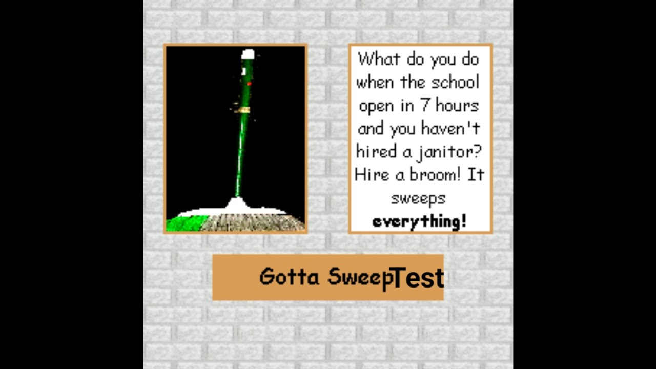 Gotta Rweep Gotta Sweep Test - YouTube