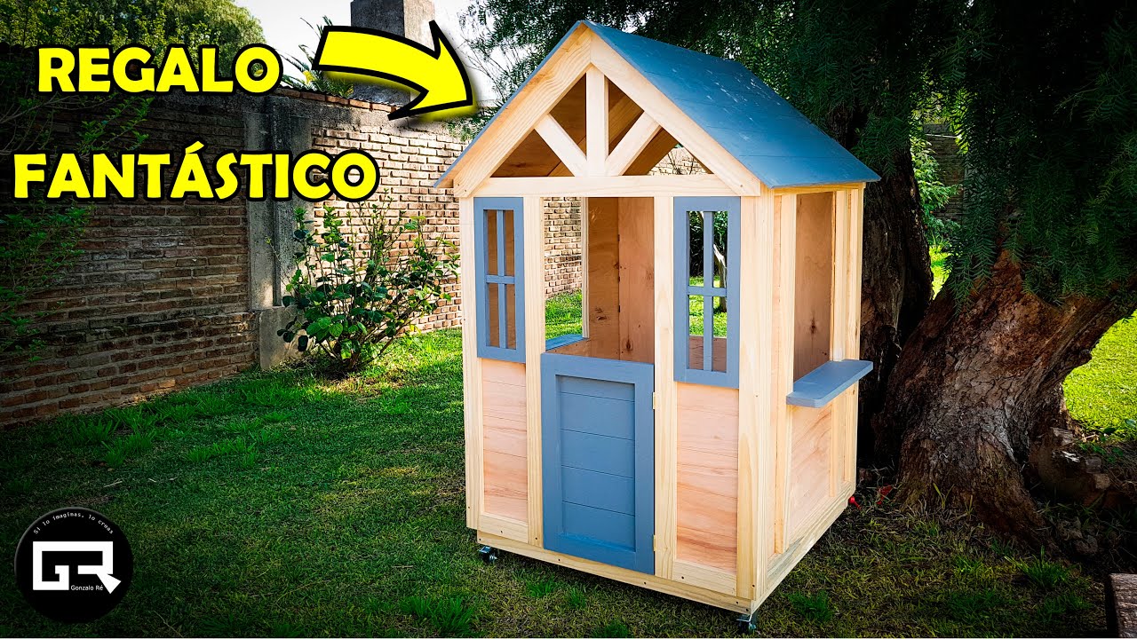 CASA de MADERA para NIÑOS COMO HACER | DIY PLAYHOUSE WOOD - YouTube