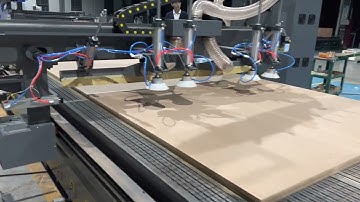 AccTek cnc router included infeed and outfeed table AKM2040