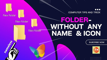 How to create an invisible Folder without any Name and Icon in Windows 10 | Tips & Tricks