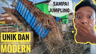 Wow. .Proses Bongkar Tebu Dari Truk Truk Pg Jatiroto