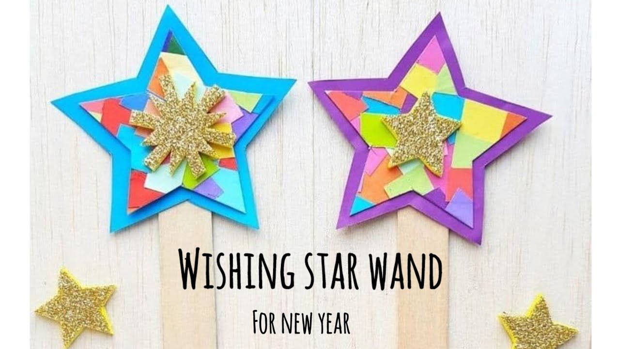 Wishing Star Wand for New Year | New Year Card @DIYwithMinnie| Last Video  Of the year #2022 - YouTube