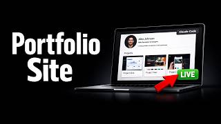 INSANE Claude Code: NEW One-Page Portfolio Site in 10 Minutes