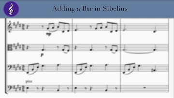 How to Add a Bar in Sibelius