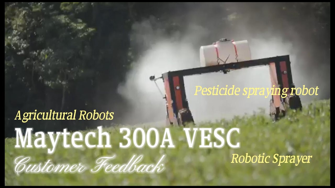 Agricultural Pesticide Spraying Robot with Maytech 300A 75V VESC-Customer Feedback
