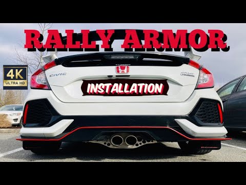 rally armor mud flaps install Honda Civic Hatchback Sport / Sport Touring