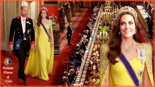 Catherine Gorgeous In Heart-Melting Next Tiara Moment For German State Banquet