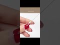 Elegant ruby flower bracelet💅#bracelet #rubybracelet#jewelry #fashionjewelry#sparkle #trending#viral