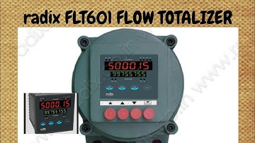 How to calibrate radix FLT601 totalizer