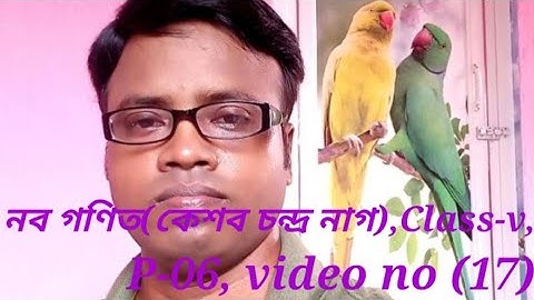 নব গণিত (কেশব চন্দ্র নাগ),Class-v, P-06, video no (17)