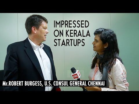 U.S. Consul General Mr. Robert Burgess impressed on startups and innovations in Kerala