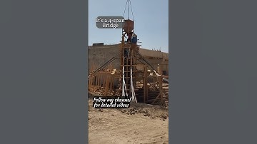 Concreting Wing Wall of Abutment | Bridge Construction