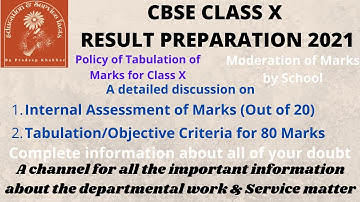 CBSE class X Preparation of Result for the session 2020-21