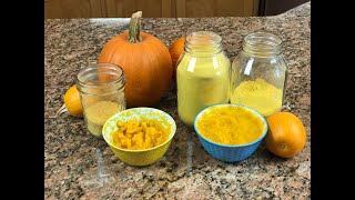 Drying and Powdering Pumpkin